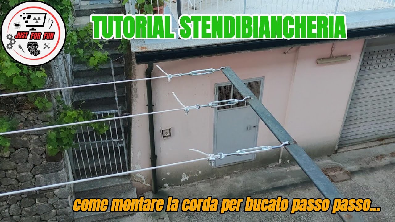 22_Tutorial Stendibiancheria-Come montare la corda per bucato