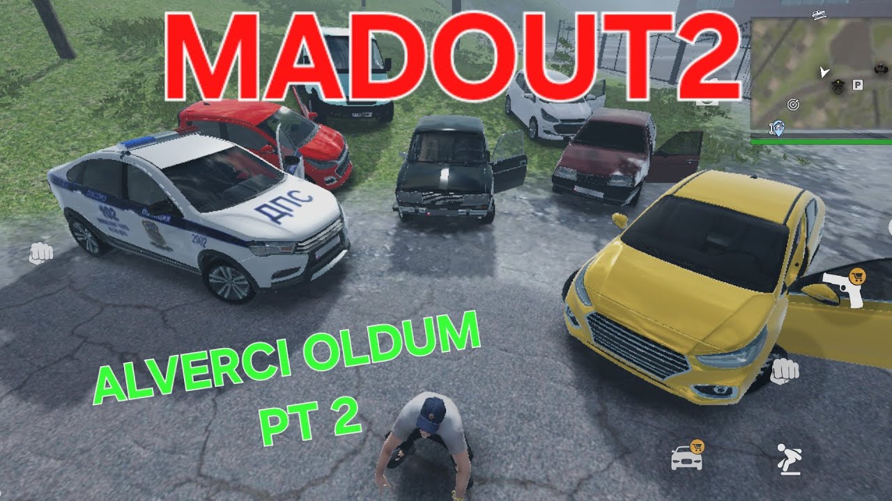 MADOUT2 -- ALVERCI OLDUM PT2😁POLIS MASINI SATTIM🚔