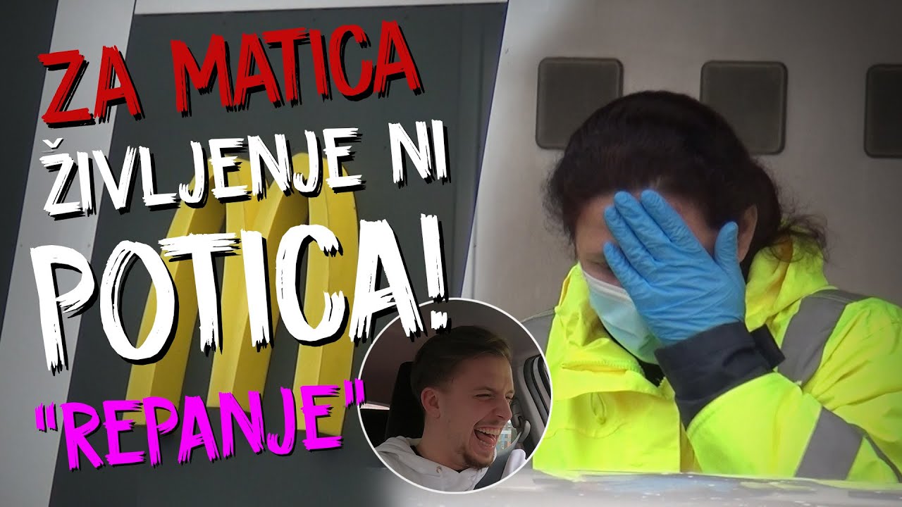 Zarepal je naročilo v McDrive-u in nazaj dobil frizersko rimo!!