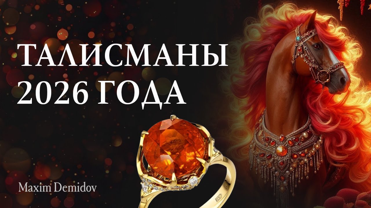 КАК привлечь к себе Удачу в 2026 году | Камни Талисманы в год Огненной Лошади