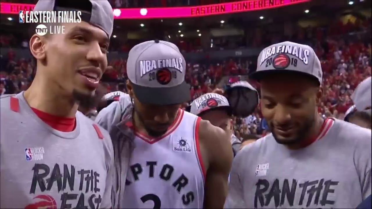 NBA on TNT | Toronto Raptors advance to the NBA Finals! | Post Game Ceremony