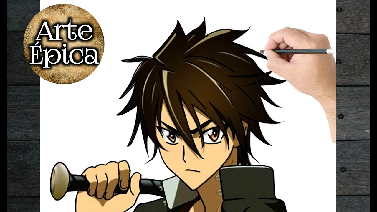 Como Desenhar Hisashi Igō. Cómo Dibujar Hisashi Igō. How to Draw Hisashi Igō. Highschool of the Dead