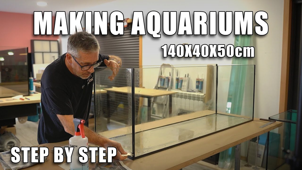 How to Make AQUARIUM DIY - Assembly and Gluing Glass Panels