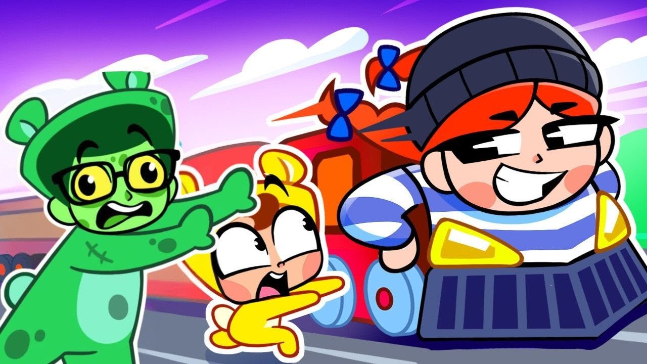 Zombie Adventure 🧟‍♂️🚆 Train Safety Rules | Funny Kids Cartoons