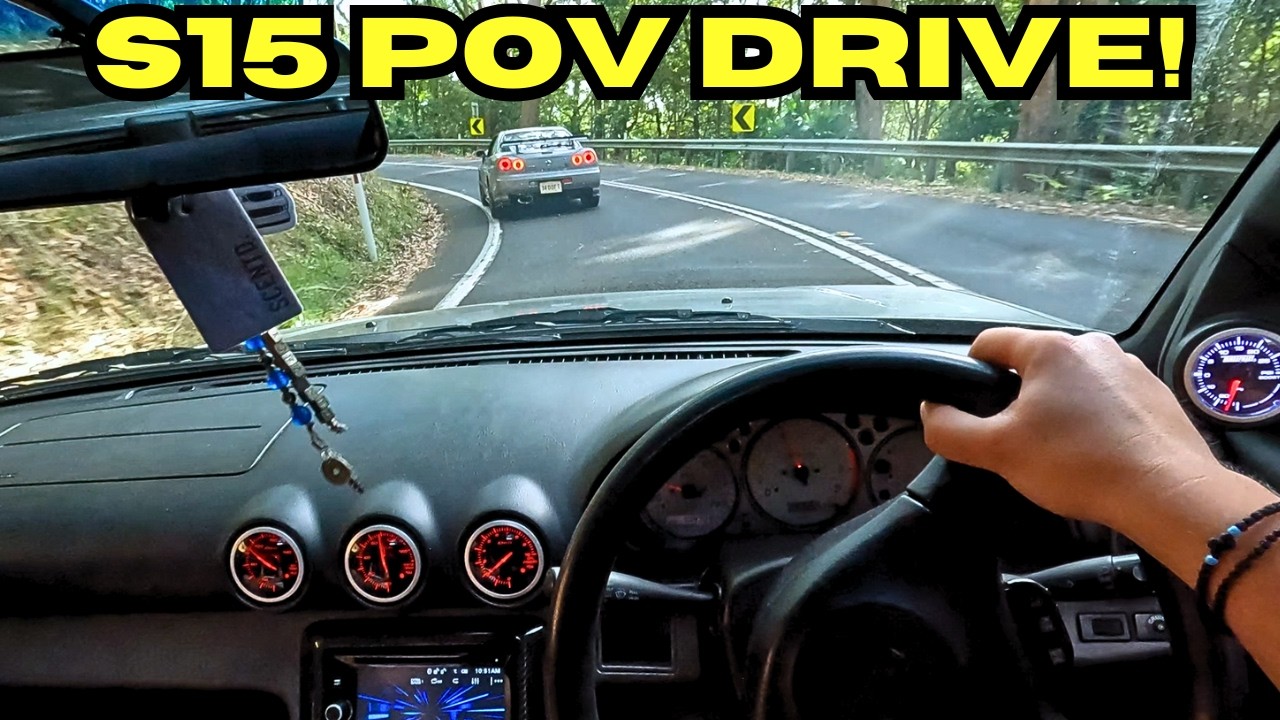 (POV) Nissan Silvia S15 MOUNTAIN DRIVE с R34 GTR!