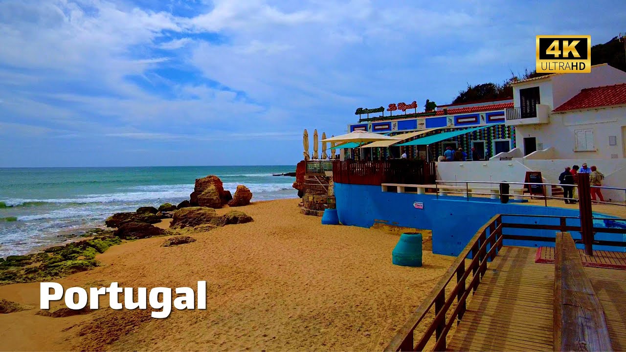 Olhos de Agua, Summer 2023 🇵🇹 Algarve Portugal – Walking Tour 4K