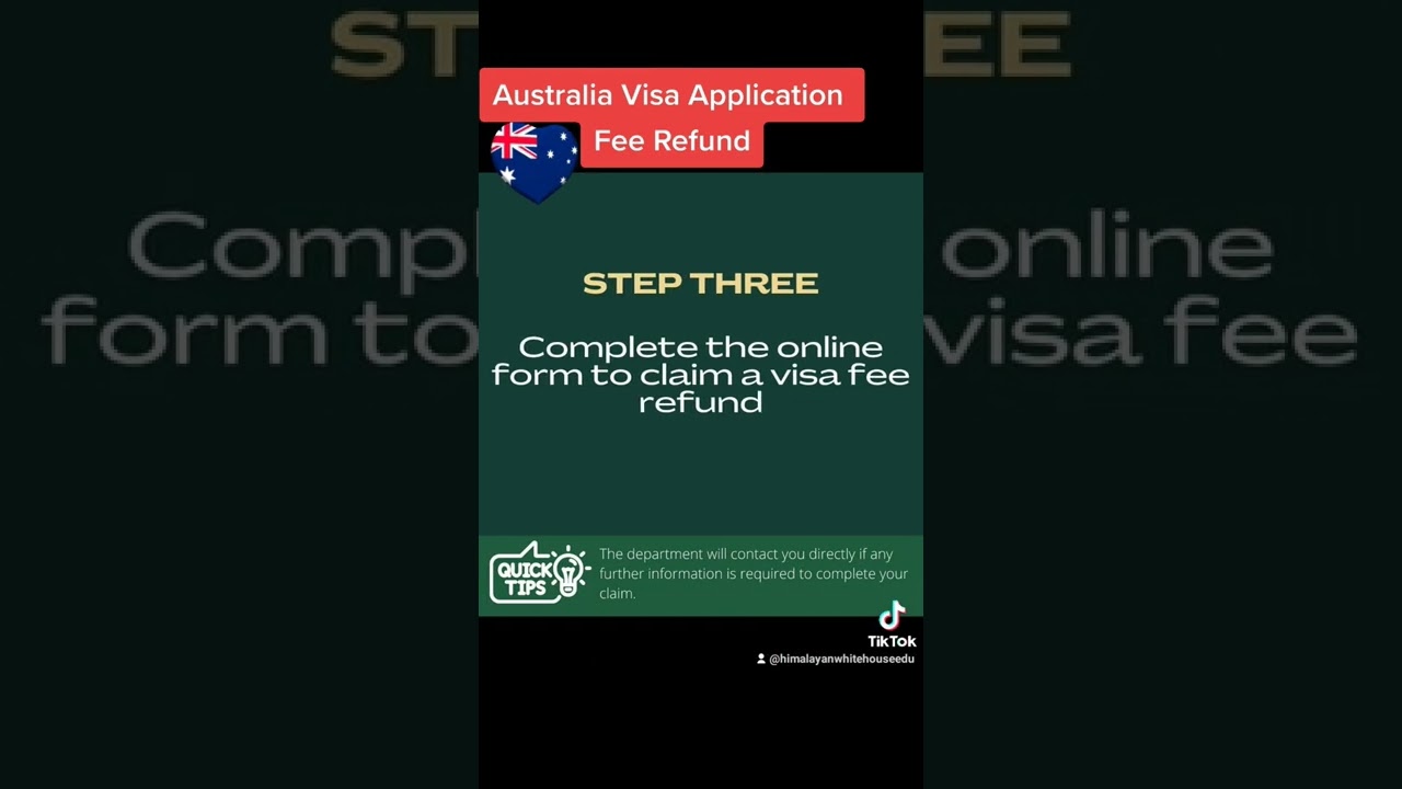 Refund Australia Visa Application Fee