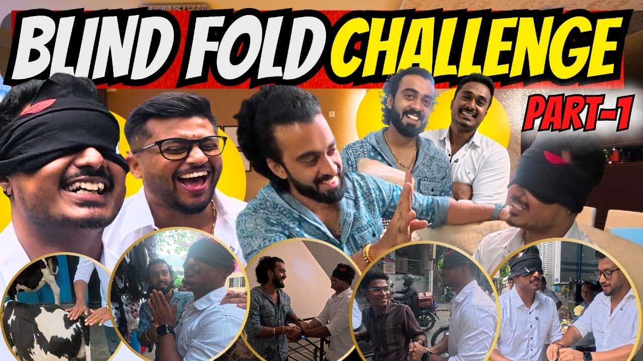 Blind Challenge in ಕಡಳೆಕಾಯಿ ಪರಿಷೆ😂 with @1JointKannada & @MaddyMadhuOfficial 