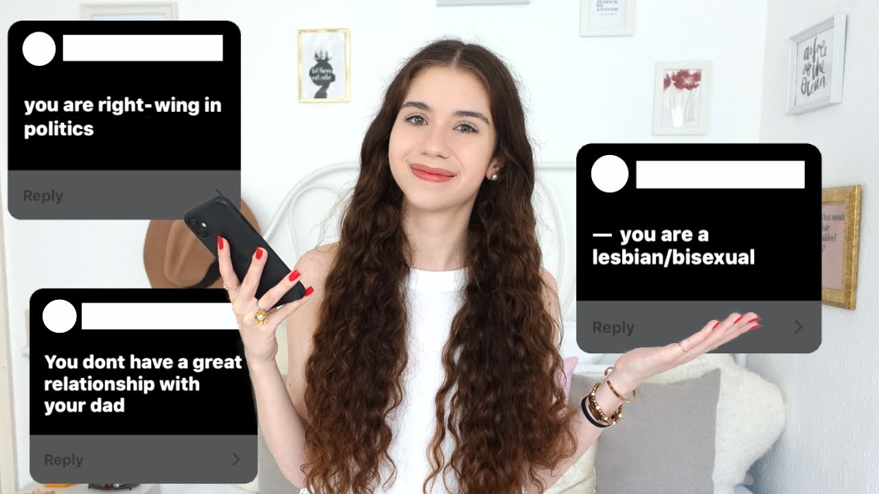 REACTING TO YOUR ASSUMPTIONS ABOUT ME