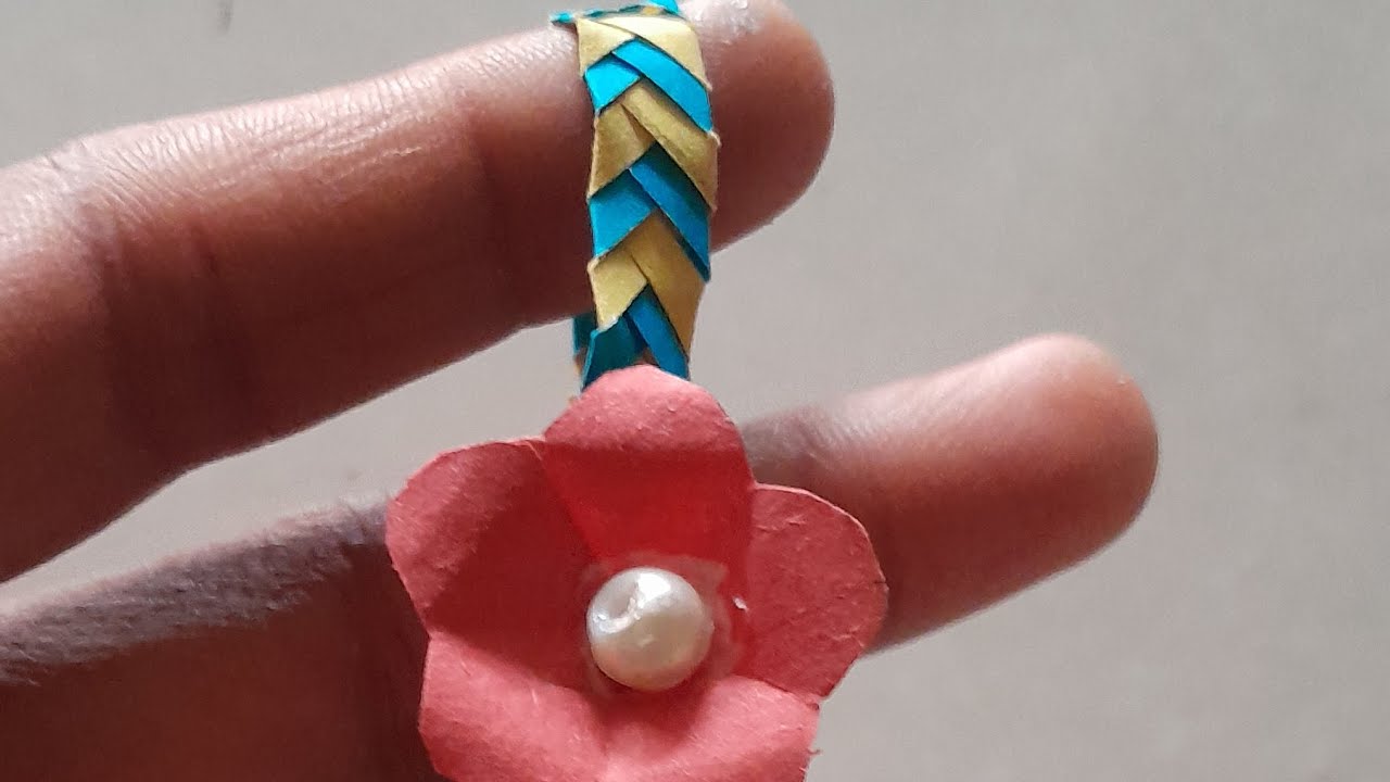 DIY easy & cute 🌈paper bracelet making step by step #diy#craft#papercrafts #handmade #bracelet#cute 