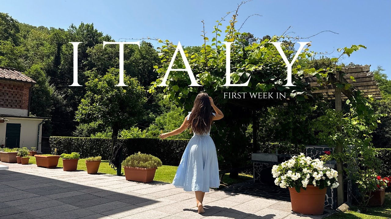 OUR FIRST WEEK IN ITALY | SUMMER OUTFITS - VILLA UPDATES & SHOPPING IN PIETRASANTA | Alessandra Rosa