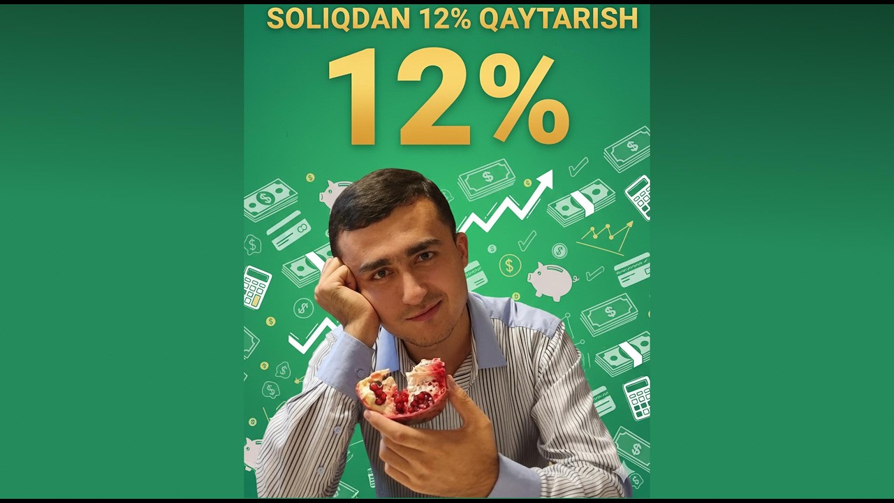 Солиқдан контракт учун 12% қайтариш қўлланмаси. Soliqdan kontrakt uchun 12% qaytarish qo'llanmasi.