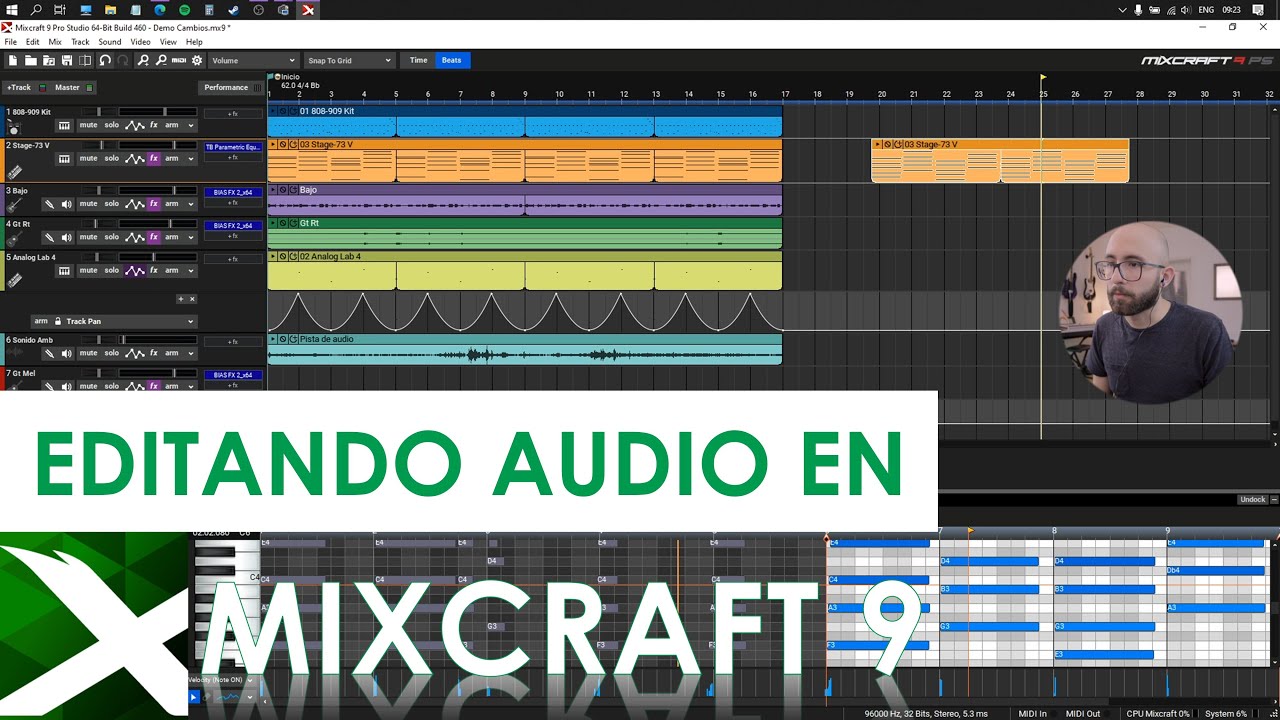 GRABAR Y EDITAR AUDIO: Conceptos básicos | MIXCRAFT 9 un DAW con MUCHO que ofrecer