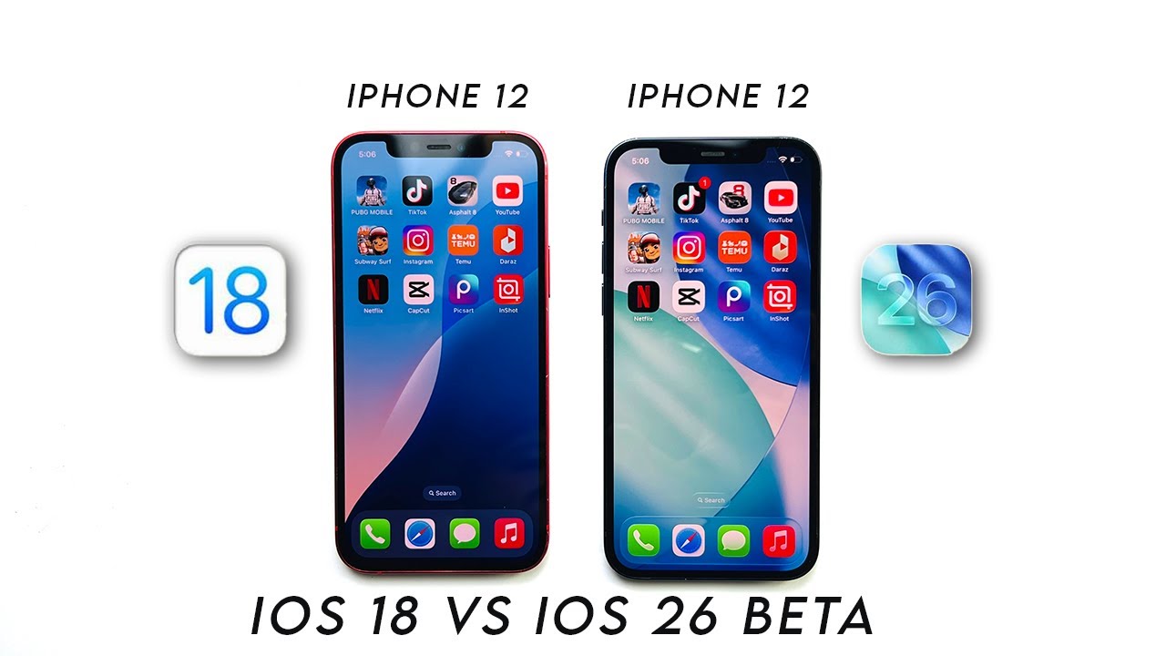 iOS 18 vs iOS 26 on iPhone 12: FUTURE Speed Test! (Will Your Phone SURVIVE?)