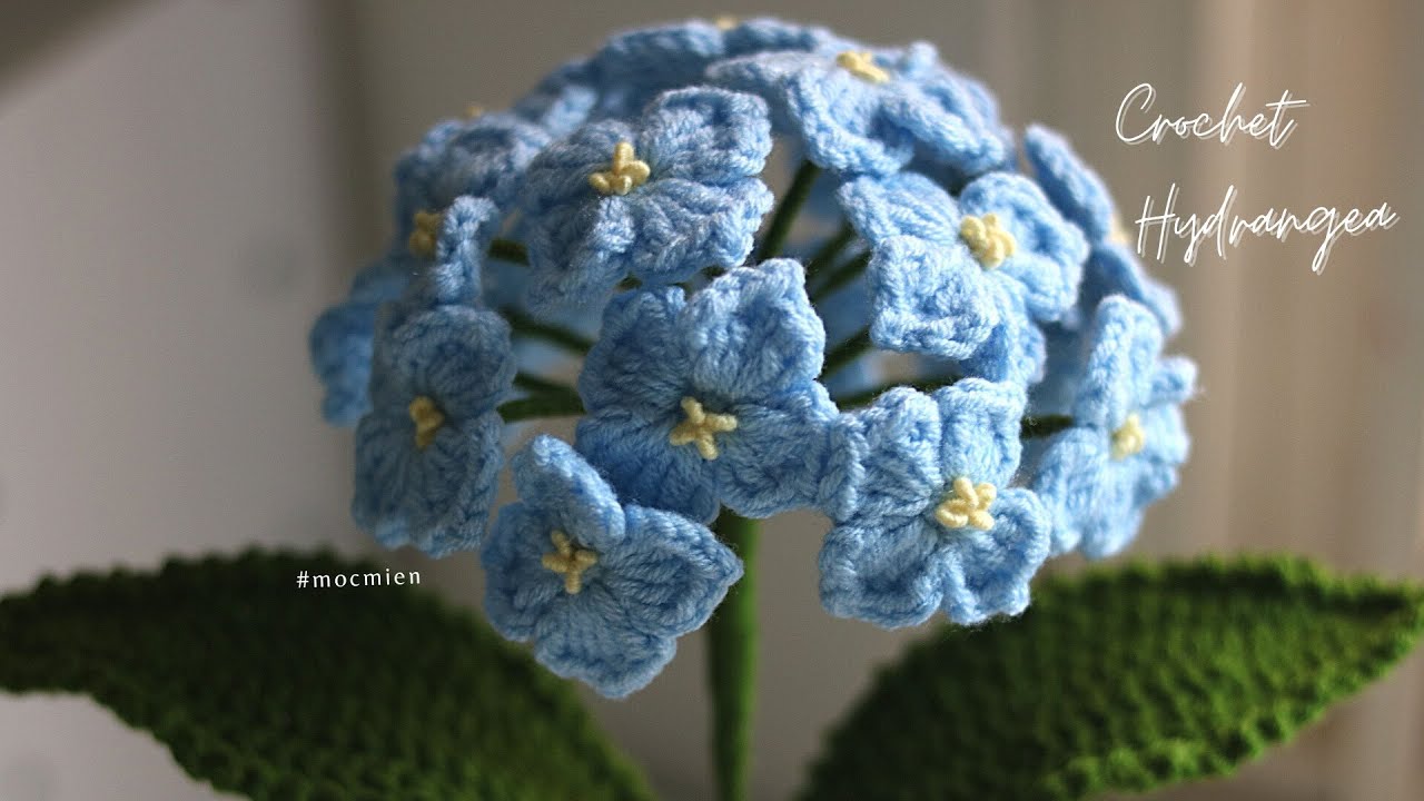 Cách móc hoa cẩm tú cầu | Crochet a hydrangeas | Moc Mien Crochet