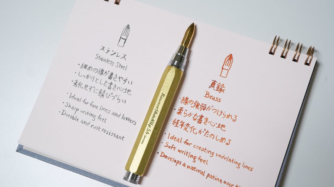 #80 [Eng sub] 카키모리 황동 딥펜 Kakimori brass metal nib