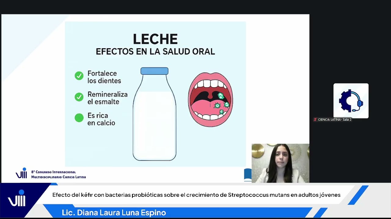 Efecto del kéfir con bacterias probióticas sobre el crecimiento de Streptococcus mutans