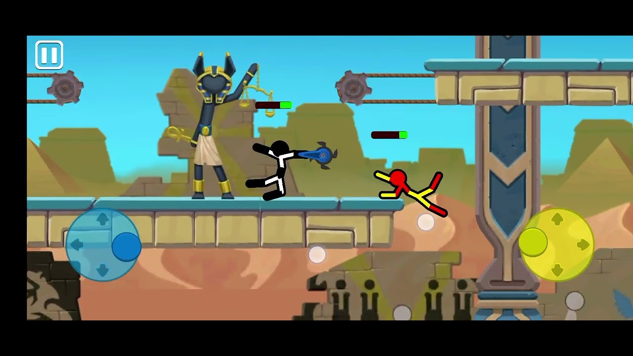 Eu e o William no supreme duelist Stickman 