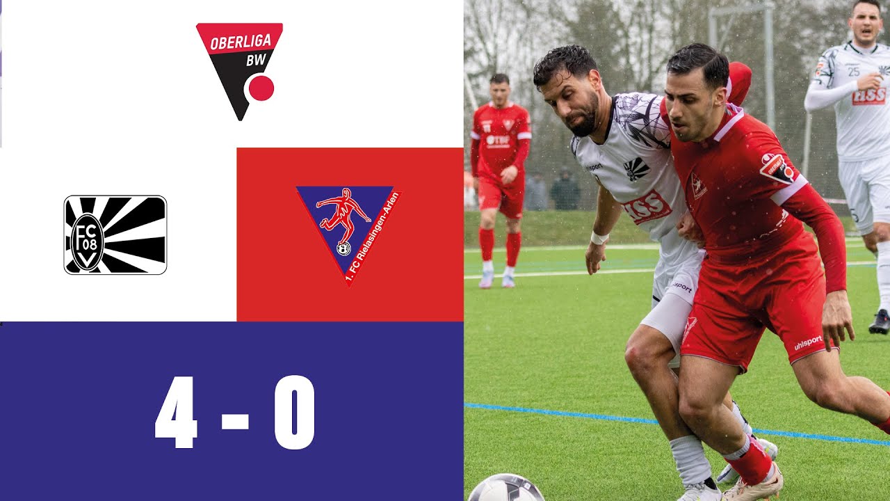 Eindeutiges Derby | FC 08 Villingen - 1.FC Rielasingen Arlen 4:0 📺
