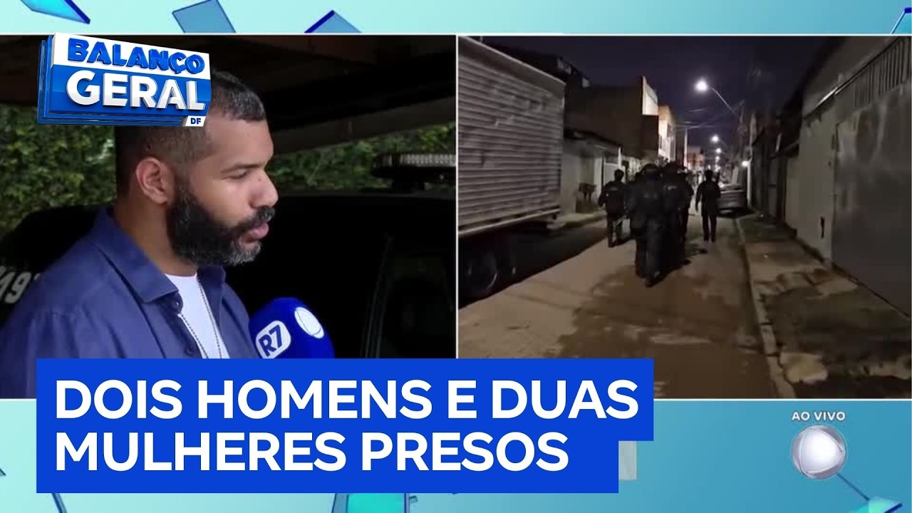 Polícia prende família suspeita de tráfico de drogas durante operação no DF | Balanço Geral DF