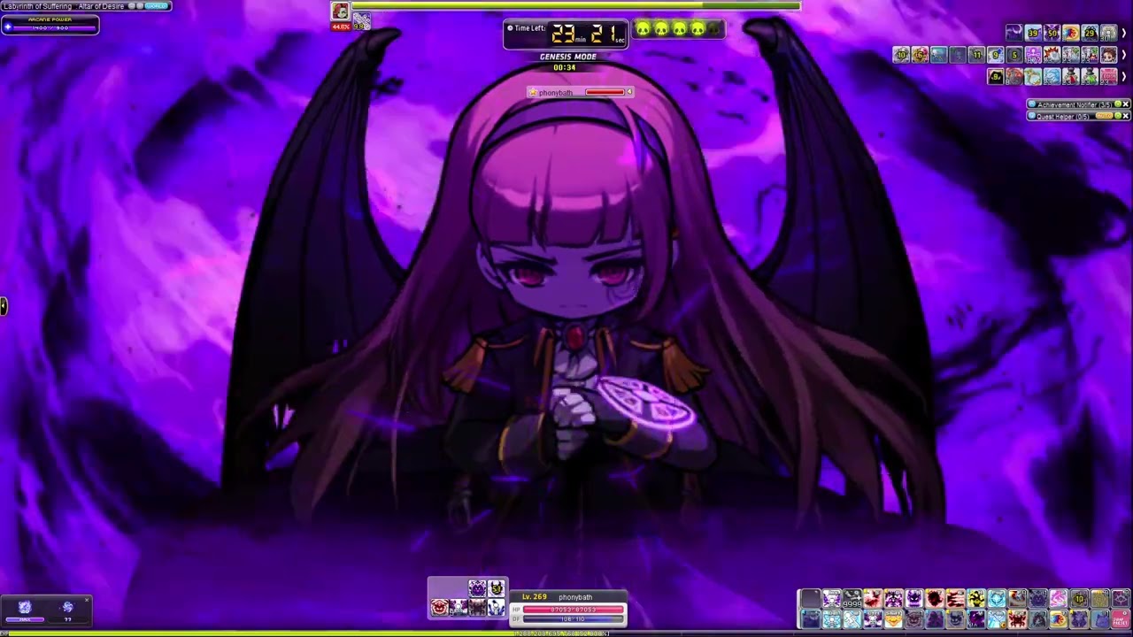 maplestory liberation hard vhilla solo - 53m demon slayer