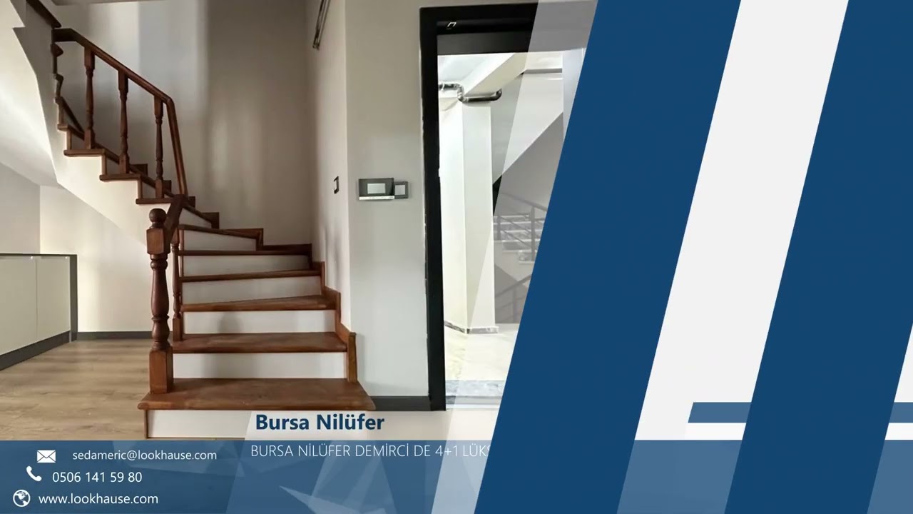 LOOKHAUSE BURSA NİLÜFER DEMİRCİ MAHALLESİNDE SATILIK 4+1 LÜKS DUBLEKS DAİRE