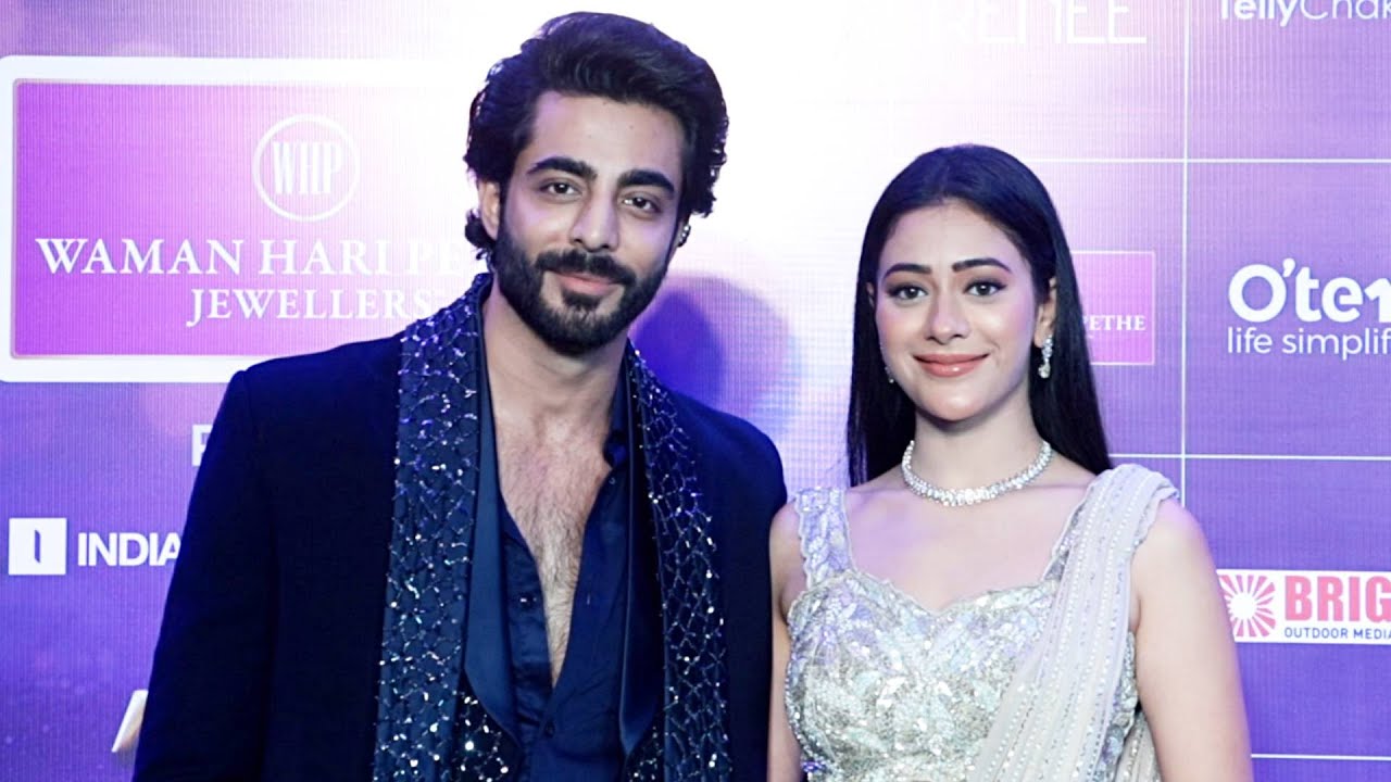 JHANAK Hiba Nawab With Krushal Ahuja Aka Anirudh Together At The Indian Telly Awards 2025