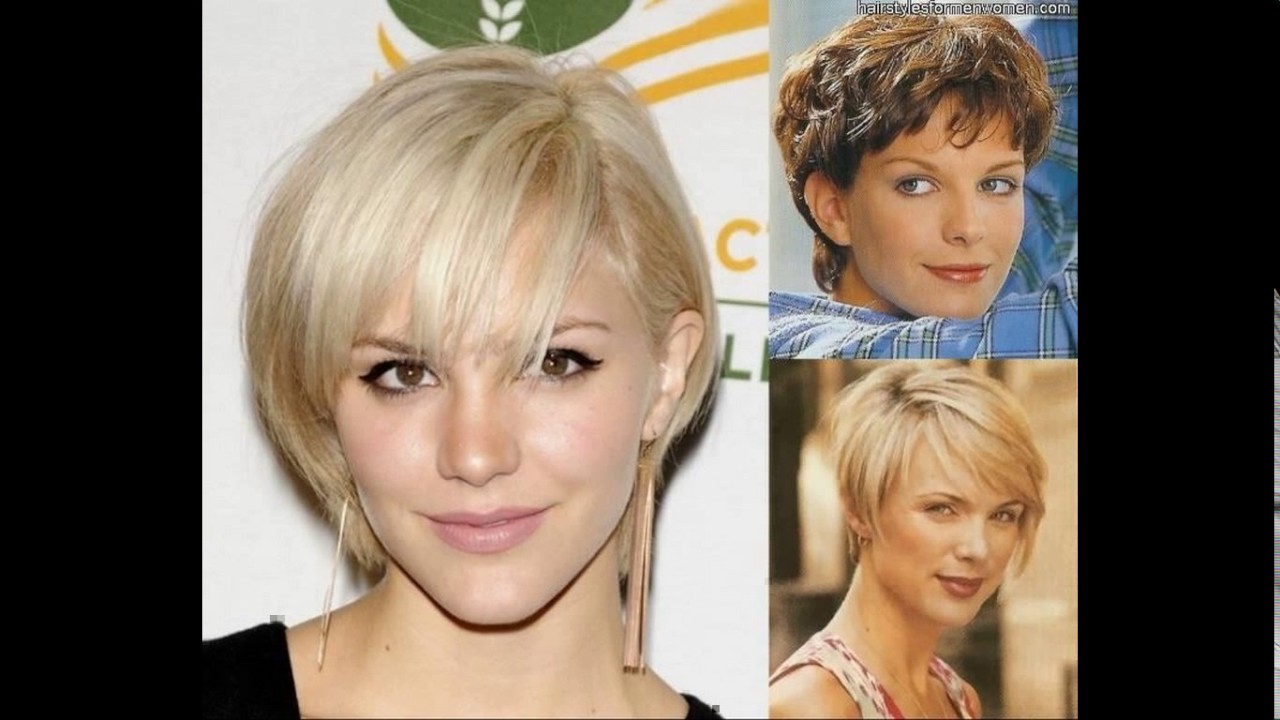 Short haircut square face fine hair