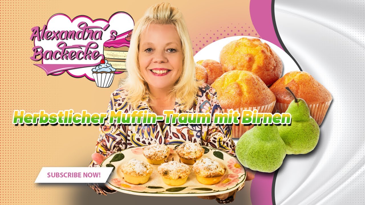 🍐 Saftige Birnen-Muffins einfach backen