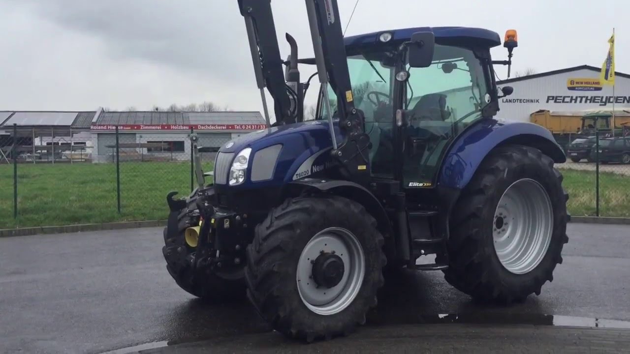 SOLD ! VERKAUFT ! Traktor New Holland T6020 Elite, FL Stol, FH, FZ, 3934h, Wegberg, Germany
