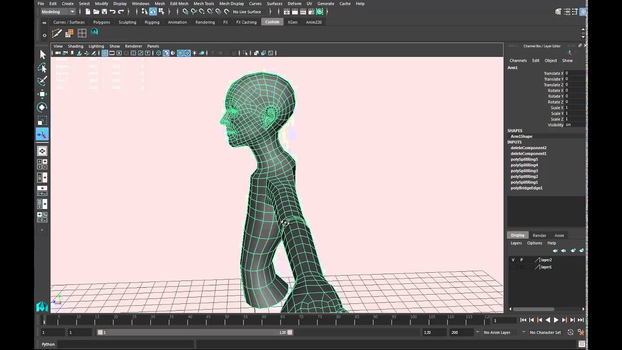 Eva Green Head modeling in Maya 2016 11 Body