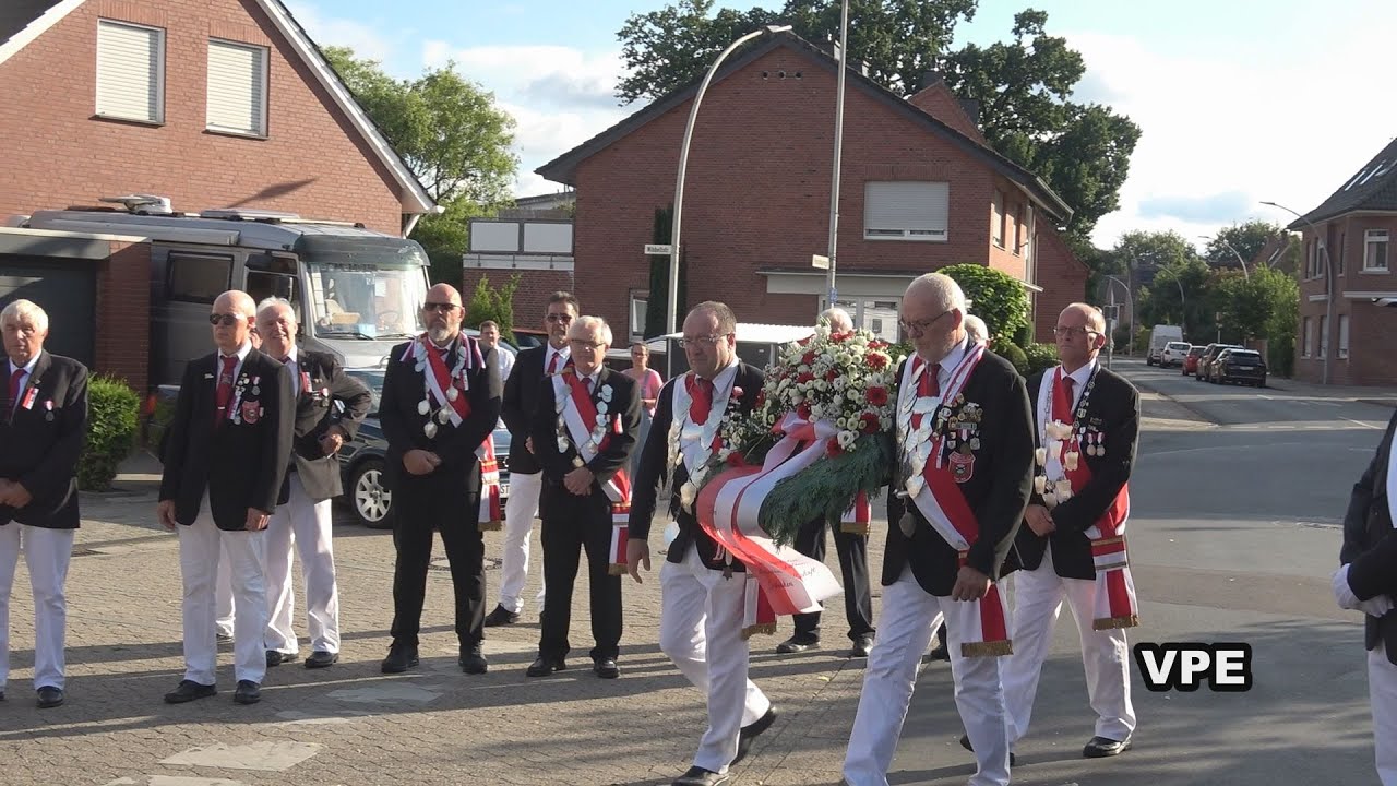 Schützenfest 2025 Kranzniederlegung Hagelisten