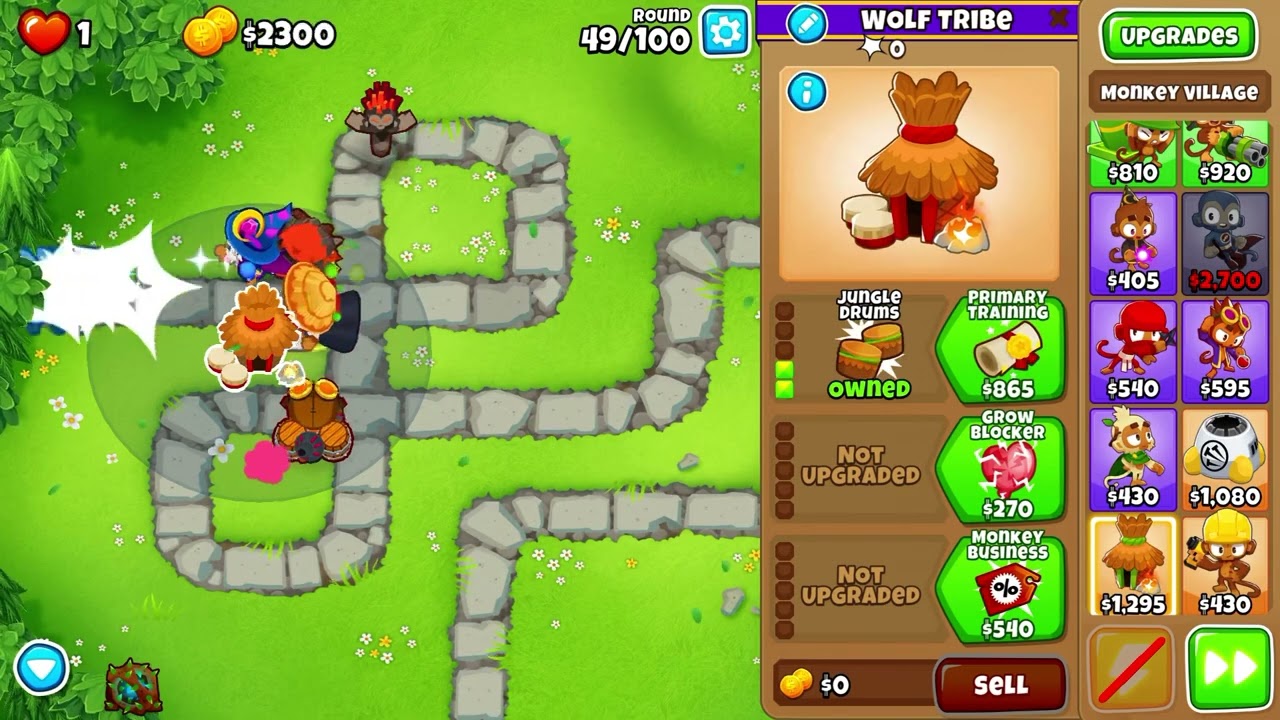BTD6 | CHIMPS Monkey Meadow | Obyn | Full Version