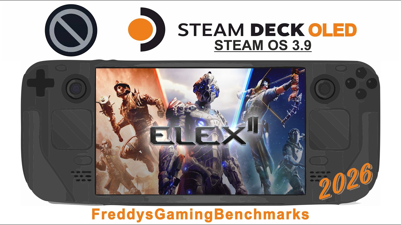 Elex 2 on Steam Deck OLED with Steam OS 3.9