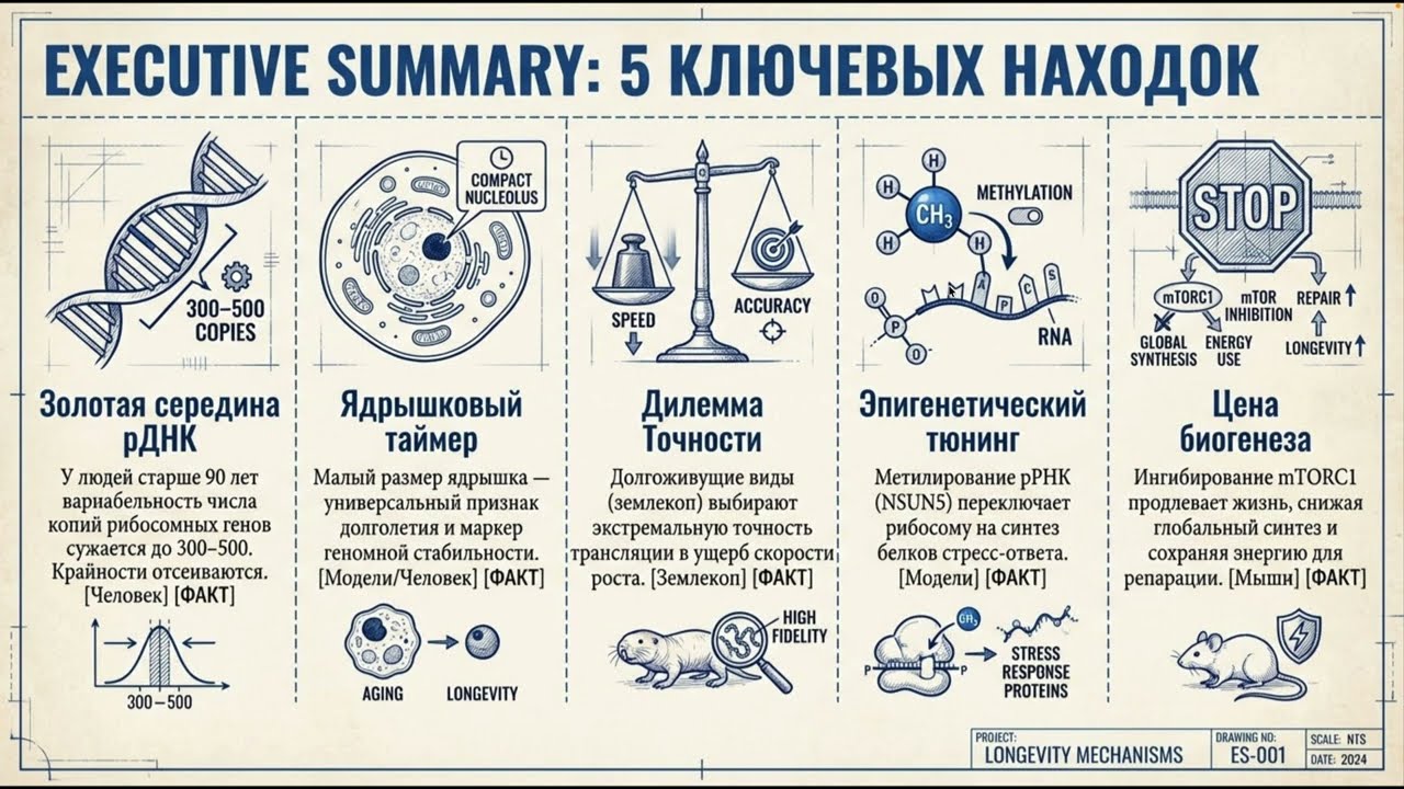 Рибосомный чертёж: молекулярные основы долголетия