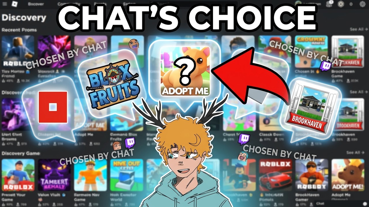 letting my chat PICK THE ROBLOX GAMES I PLAY