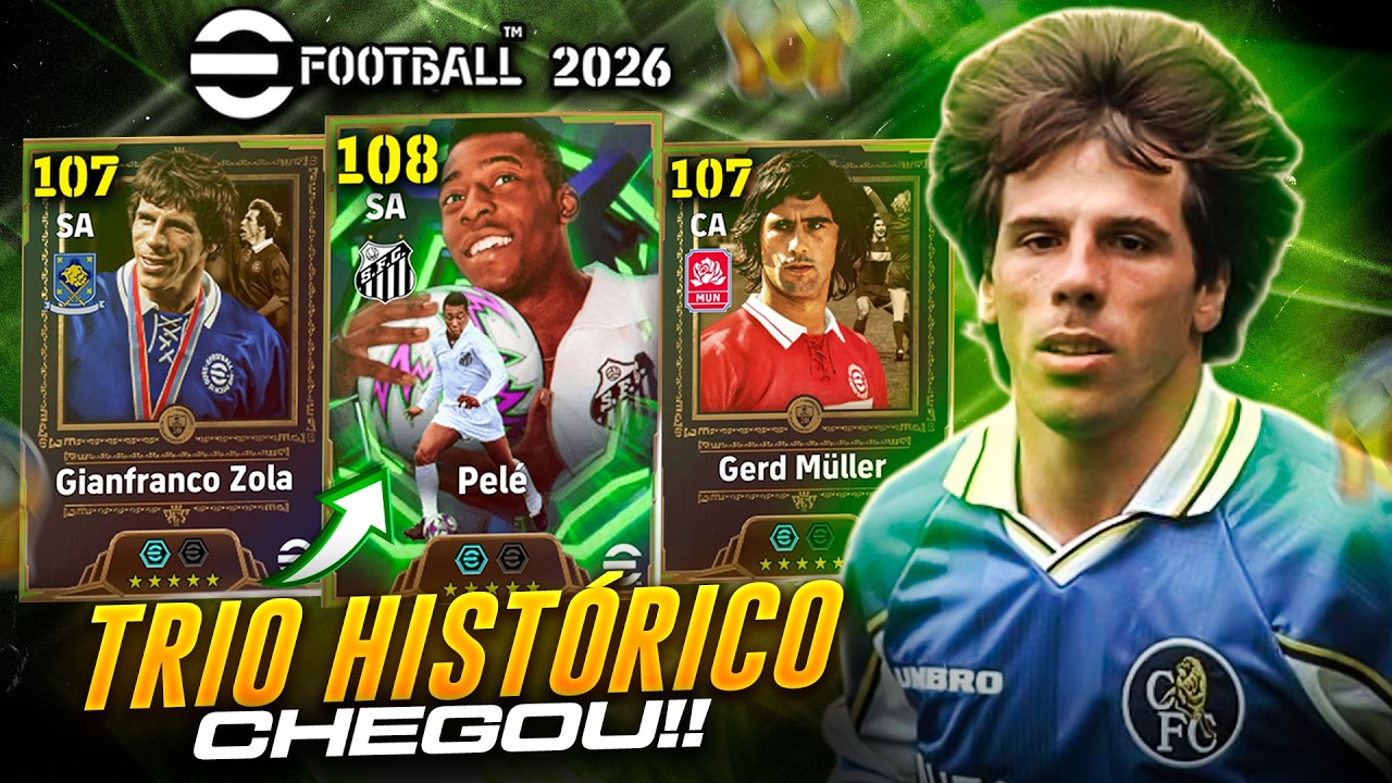 PELÉ + ZOLA + MÜLLER… TRIO DE ÉPICOS HISTÓRICOS CHEGOU | ATUALIZAÇÃO SEMANAL | EFOOTBALL