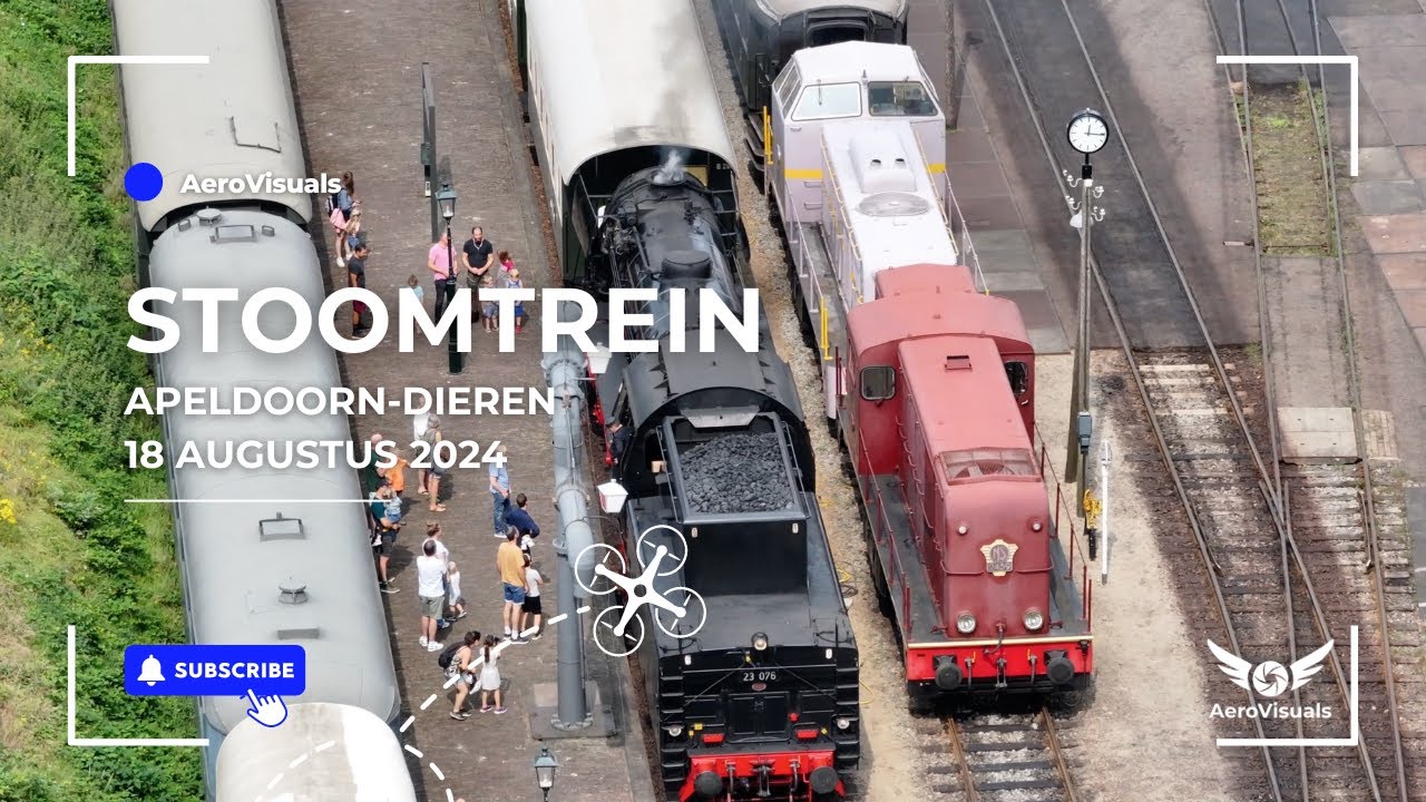 #droneshots #stoomtrein Apeldoorn-Dieren