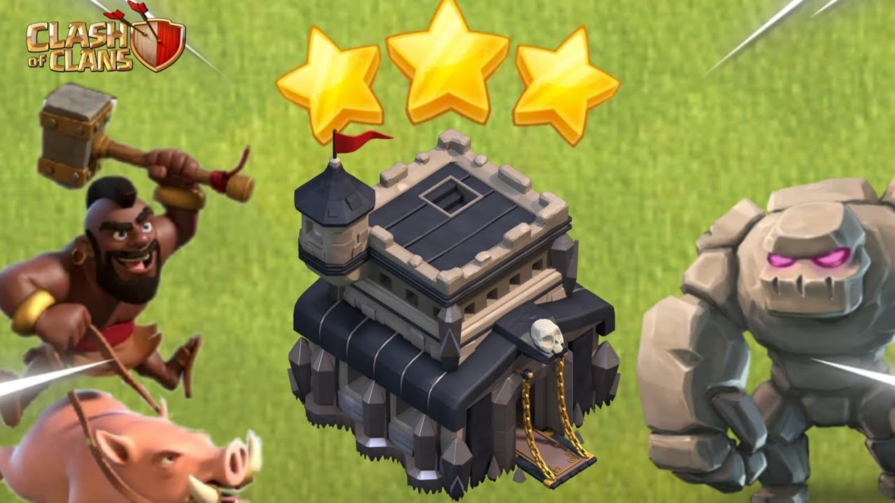 TH 9 GoHo Without CC Attack Strategy ( Clash Of Clans )
