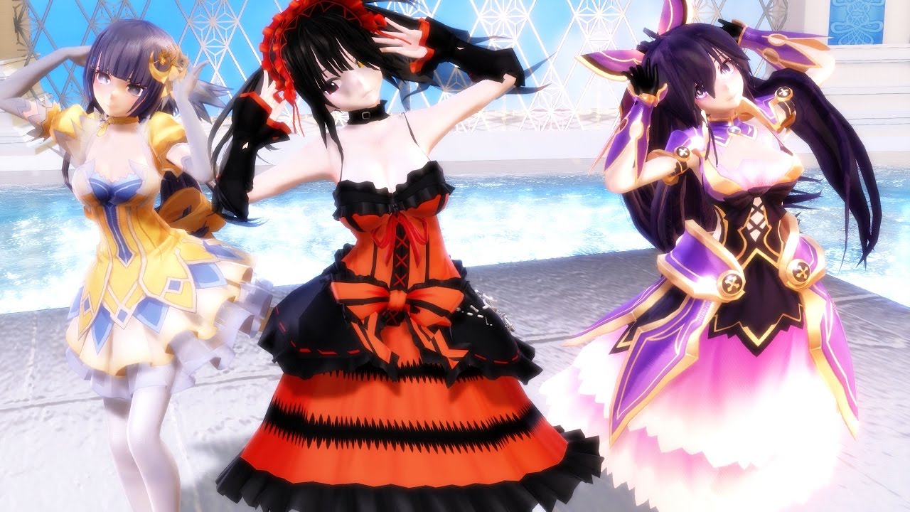 【MMDデートアライブ】十香美九狂三で「スキスキ絶頂症」 [4K60fps]