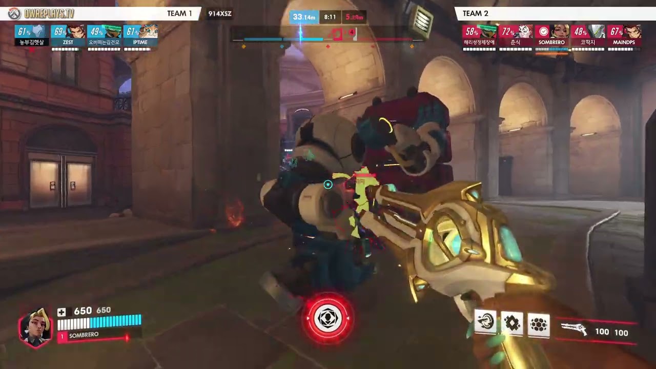 Ranked Domina Gameplay 0 Deaths by SOMBRERO &mdash; Overwatch Replay 914XSZ
