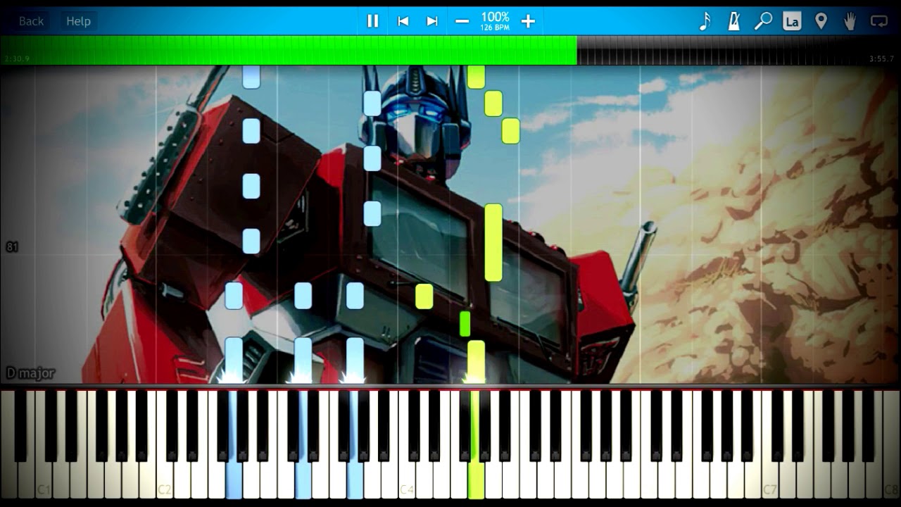 Stan Bush - The Touch - Transformers | Synthesia Piano Tutorial
