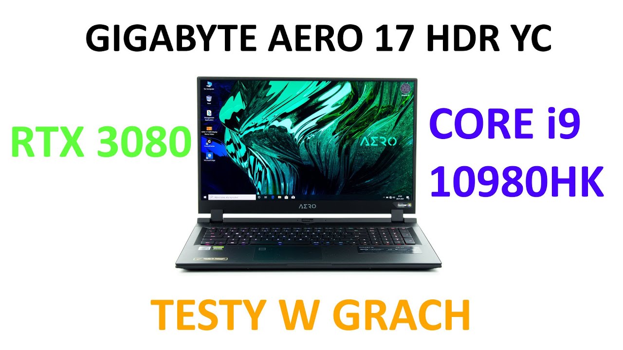 RTX 3080 + i9-10980HK (Gigabyte AERO 17 HDR YC) - testy w grach FHD ULTRA + Ray Tracing + DLSS