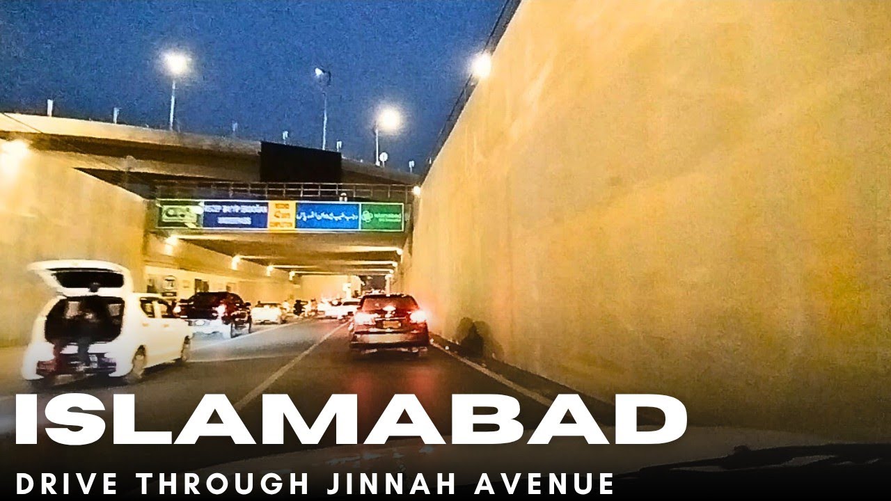Drive Through New Blue Area Jinnah Avenue Islamabad | Travel Pakistan | Anjum Jamil vlogs 