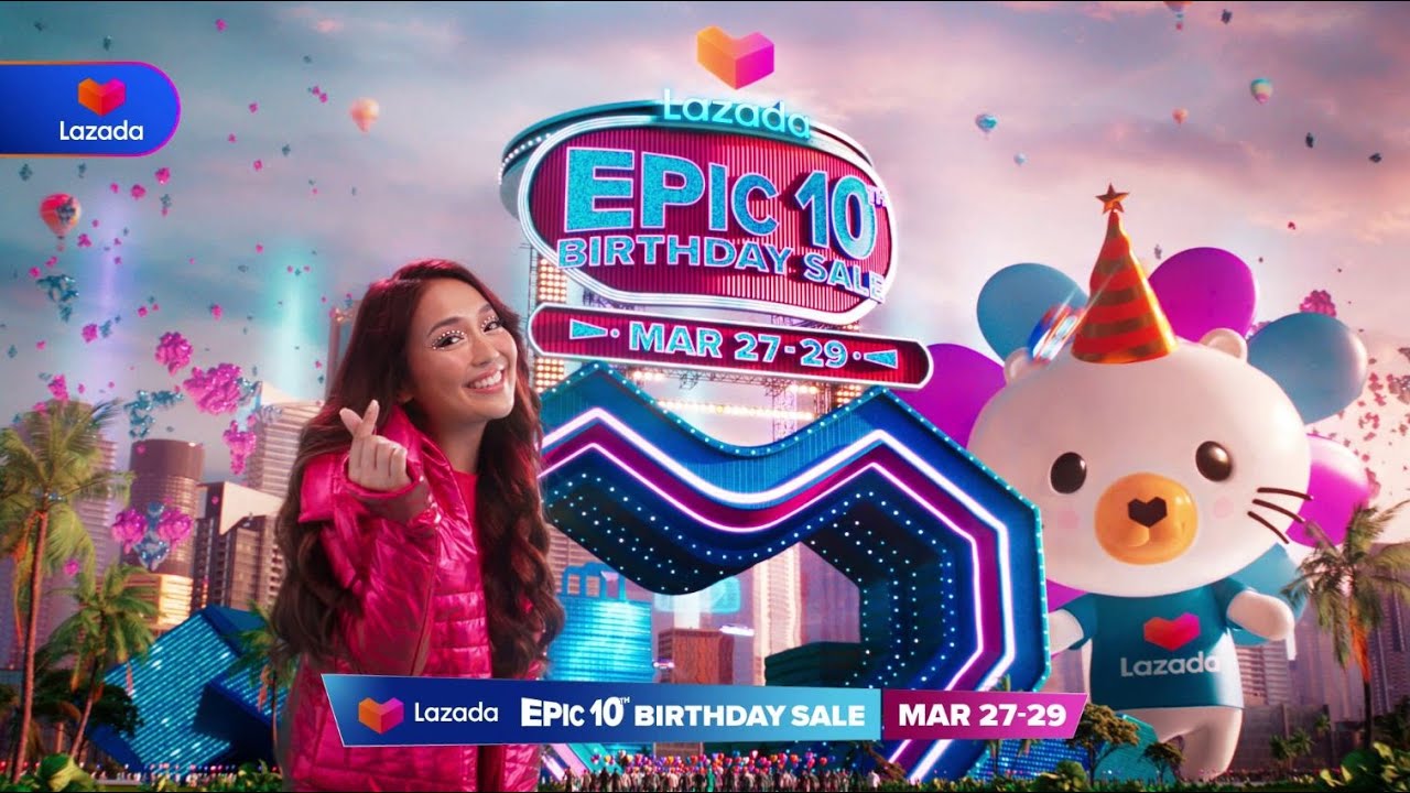 Lazada's 10th EPIC Birthday Sale from March 27-29