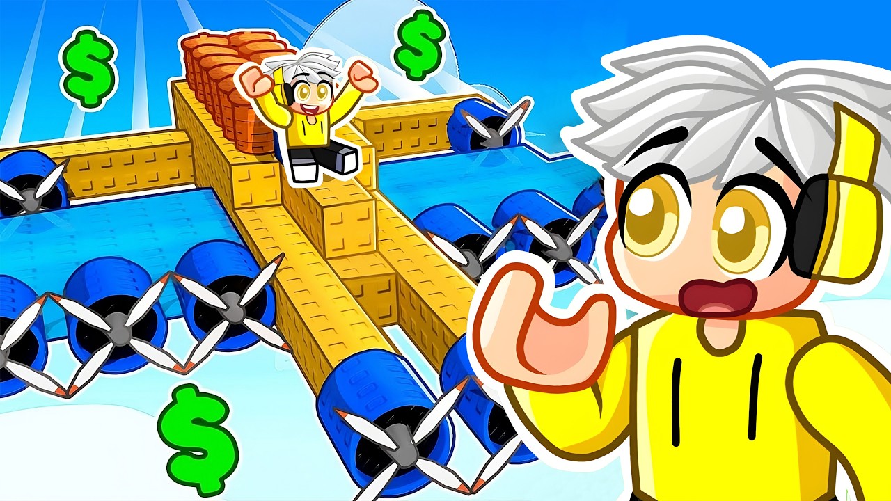 COSTRUISCO UN'AEREO per VOLARE 13.832.387 di KM su Roblox!