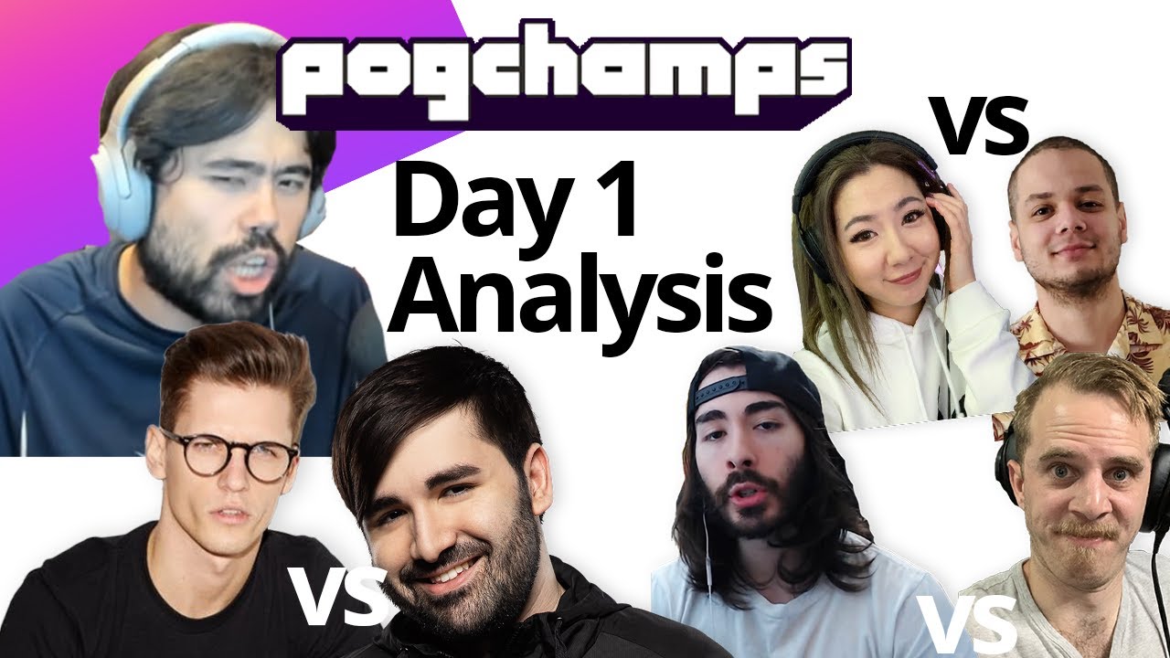 Hikaru's Pogchamps Day 1 Analysis | fuslie vs erobb221 | NateHill vs VoyBoy | moistCr1tikal vs hutch