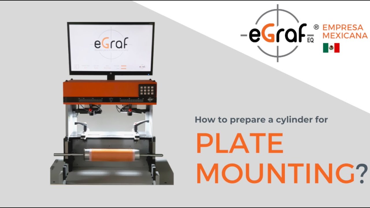 Getting ready for flexo plate mounting || Plate mounter eGraf