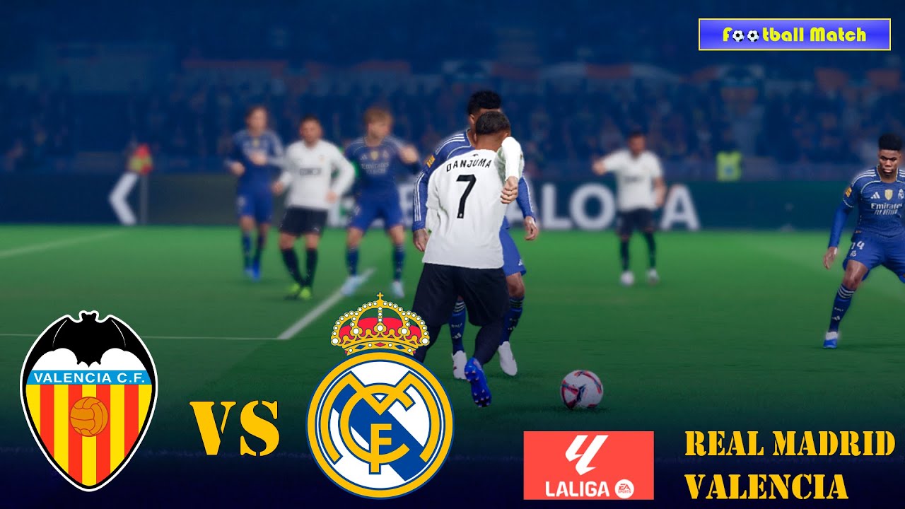 VALENCIA vs REAL MADRID - La Liga 25/26 | Full Match All Goals | Simulation PES