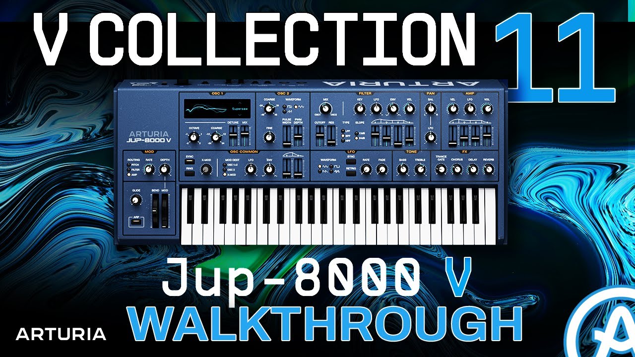 Arturia JUP-8000 V | Walkthrough | No Talking | @ArturiaOfficial